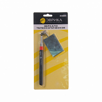 Зеркало ER-53004 телескопическое, прямоугольное, с резиновой ручкой, 25.4х50.8 мм, длина 73,5см ЭВРИ